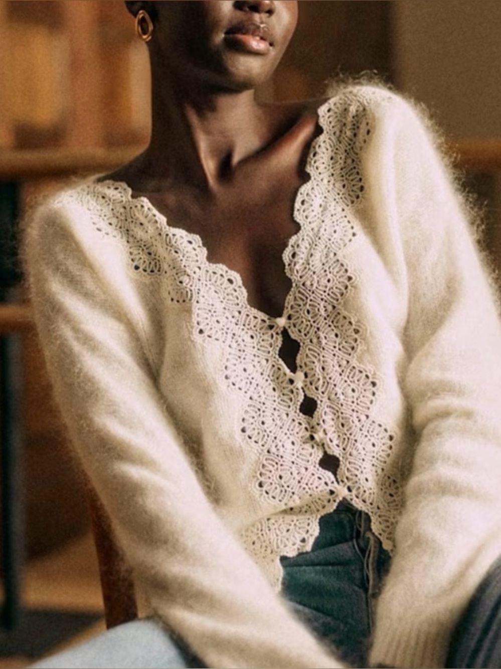 NWT Sézane Astride Jumper in Ecru - Picture 4 of 6